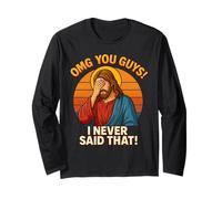 OMG Guys I Never Said That Funny Chistian Joke Jesus Humor Manche Longue