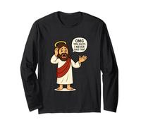 OMG Guys I Never Said That Jesus Meme Funny Chistian Humor Manche Longue