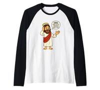 OMG Guys I Never Said That Jesus Meme Funny Chistian Humor Manche Raglan