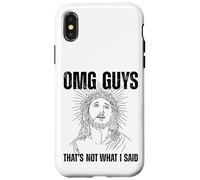 OMG Guys That's Not What I Said Religion Jesus Citation Coque pour iPhone X/XS