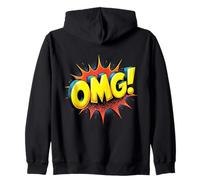 OMG Hommes Femmes Enfants Cool Rétro Pop Art BD Style Amoureux Sweat à Capuche