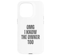 OMG I Know The Owner Too Bartending Serveur Coque pour iPhone 15 Pro
