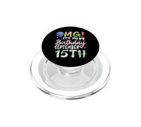 OMG It's My Birthday on September 15th Happy to Me Garçon Fille PopSockets PopGrip pour MagSafe