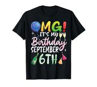OMG It's My Birthday on September 6th Happy to Me Garçon Fille T-Shirt