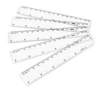 OMG Lot de 5 règles transparentes 15 cm