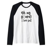 OMG Oh My Gourd I Love Fall Funny Autumn Leaves Meme Manche Raglan