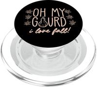 OMG Oh My Gourd I Love Fall Funny Autumn Leaves Meme PopSockets PopGrip pour MagSafe