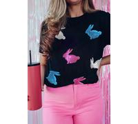 OMG T-shirt à manches courtes pour femmes Antius noir S