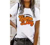 OMG T-shirt à manches courtes pour femmes Halisca blanc L