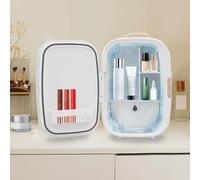 OMGGYER Skincare Mini réfrigérateur 12 l avec fonction de refroidissement/chauffage pour voiture, bureau, chambre à coucher, dortoirs 29 x 25 x 44 cm (blanc)