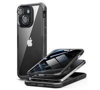 OMGZONE Coque Anti Espion iPhone 15 Plus,Housse Integrale avec Verre Trempé Anti Espion,Protection 360 Degrés Etui Robuste Double Face Case Coque pour iPhone 15 Plus Antichoc,Noir