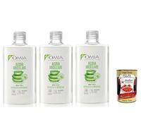 Omia Acqua Micellare Viso Aloe Vera, crème hydratante et équilibrante pour tous les types de peau, 3 x 400 ml + Italian Gourmet Polpa 400 g