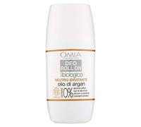 Omia, Deo Roll On Eco Biologique Hydratant à l'huile d'argan, Déodorant Anti-odeur, Sans Sels d'Aluminium, Fraîcheur pendant 24 heures, Déodorant Homme et Femme, Testé dermatologiquement - 50 ml