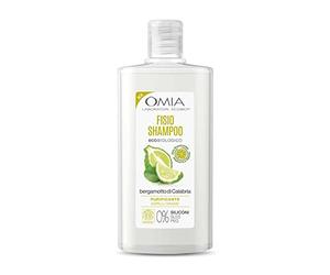 Omia, Fisio Shampoo Trattante con Olio di Bergamotto di Calabria, Per Capelli Grassi, Purificante e Riequilibrante, Detergente Specifico, Senza Siliconi, Dermatologicamente Testato - Flacone da 200 ml