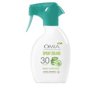 Omia, Spray Solare Protettivo SPF30 Viso e Corpo con Aloe Vera del Salento, Protezione Solare Alta, Per Pelli Chiare e Sensibili al Sole, Dermatologicamente Testato, Flacone da 200 ml