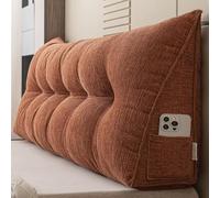 omic ge - Coussin de dossier 200 cm - Coussin de lecture pour lit et canapé - Lavable sur un mur ou une assise - Grand coussin cale pour un soutien confortable et incliné