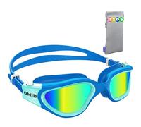 OMID Lunettes de natation pour enfants, P2 confortables, polarisées, unisexes, anti-buée, anti-fuite, avec protection UV pour enfants de 6 à 14 ans