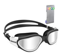 OMID Lunettes de natation pour enfants, P2mini Lunettes de natation polarisées confortables pour les âges 6-14 (G1MINI-White-Silver)