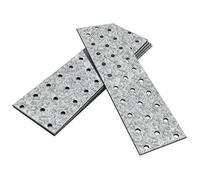 OMIDEAS 5 x Plaques d'assemblage perforée plates (200 x 60 x 2) Connecteur de réparation, Plaques de raccord, en acier galvanisé