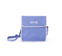 Omie Sac à déjeuner en tissu lavable, pliable, durable, résistant à l'eau avec poche intérieure et porte-bouteille externe.