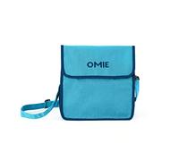 Omie Sac à déjeuner lavable, pliable, durable, tissu résistant à l'eau avec poche intérieure et porte-bouteille externe.