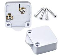 OMIGA 2 Pièce Interrupteur de Placard D'armoire Interrupteurs 2A/250V Interrupteur Automatique Placards pour S'applique à Divers Appareils D'éclairage et Tous Types Portes (Blanche)