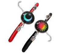 omiinitio 1 paire de bracelets lumineux réglables en cuir tressé, bracelet en corde pour rendez-vous, nuit et par, Cuir