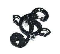 omiinitio Acrylique Notes de Musique Mousqueton Dessin animé Chat Pendentif Porte-clés Pendentif de Sac Ornement Décoration pour Femmes et Étudiants Porte-clés Acrylique, Notes noires, taille unique