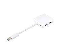 omiinitio Adaptateur USB 3.0 à 4 ports port de charge de type C pour appareils de comité de développement, prend en charge les appareils externes puissants