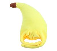 omiinitio Animal de compagnie chiot chien pour chapeau de chat dessin animé banane forme drôle de tête mouvement mignon cadeau pour animal de compagnie maison vacances décoration tête chat couvre-chef