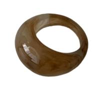 omiinitio Anneaux modernes en résine à large bande Bords arrondis lisses Plusieurs couleurs Bijoux faits à la main pour tenues décontractées et formelles Bague en résine, comme décrit