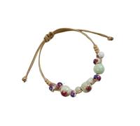 omiinitio Bracelet en céramique design coloré bracelet chaîne bracelet confortable pour les attaquants de mode et les amateurs d'artisanat