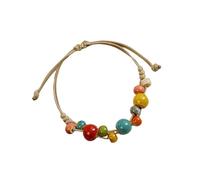 omiinitio Bracelet en céramique design coloré bracelet chaîne bracelet confortable pour les attaquants de mode et les amateurs d'artisanat