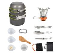 omiinitio Brûleur à gaz d'extérieur pour cuisinière touristique - Ustensiles de cuisine pliables - Ustensiles de cuisine de camping