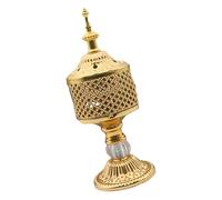 omiinitio Brûleurs d'encens vintage en métal avec finition or rétro. Porte-brûleur pour se détendre dans n'importe quelle pièce. Étage Yoga