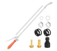 omiinitio Buse de pulvérisation professionnelle pour jardin en métal de 63 cm - Design flexible - Pour le nettoyage du toit de voiture - Difficile à atteindre - Tuyau d'arrosage haute performance