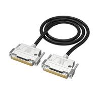 omiinitio Câble DB37 37 broches Noyaux Câble d'extension blindé 26AWG Fil avec broche plaquée or pour une excellente connexion 1M/1 5M/2M/5M