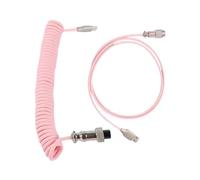 omiinitio Câble spirale pour claviers mécaniques USB C vers USB A pour une meilleure configuration de bureau et gestion des câbles Ports amovibles