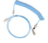 omiinitio Câble spirale pour claviers mécaniques USB C vers USB A pour une meilleure configuration de bureau et gestion des câbles Ports amovibles