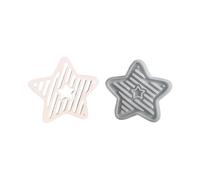 omiinitio Cadre en forme d'étoile résistant à la chaleur pour fabrication de bougies personnalisées, socle lumineux décoratif, bords détaillés, festival, atmosphère