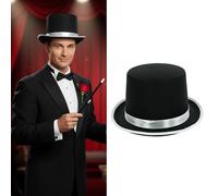 omiinitio Cylindre résistant aux plis Design unisexe pour festivals en plein air, cosplay, fêtes et représentations théâtrales. Style cylindre