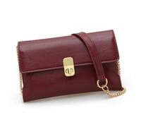 omiinitio Femmes Sac à Bandoulière Styles Français Sac à Main Tout Correspondance Avant-bras Rétro Aisselles Cuir PU Pendentifs Rétro Épaule pour Femmes Simple Aisselles Sac à Main Trajet, rouge