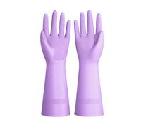 omiinitio Gants en caoutchouc nitrile imperméables épais de qualité alimentaire Corde de préhension renforcée de sécurité pour laver les bols et l'entretien des aliments ménagers Gants en caoutchouc