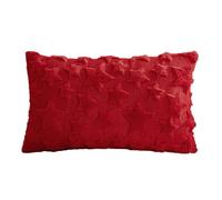 omiinitio Housse de coussin réversible en fourrure avec structure symbolique Coussin décoratif lavable pour accents saisonniers Housse de coussin décorative de vacances pour canapé