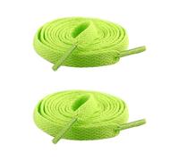 omiinitio Lot de 2 lacets plats de 8 mm de large pour baskets - Multi-usages - Multicolore - Pour chaussures quotidiennes - Lacets de chaussures individuels, f, Taille unique
