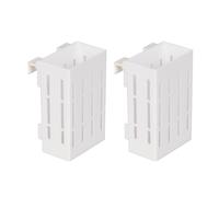 omiinitio Lot de 2 pots de plantes d'aquarium Panier hydroponique pour réservoirs de poisson de 10/15/20 mm d'épaisseur Suspendu Aquarium Planteur Support Titulaire Bureau Fish Tank Décors
