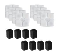 omiinitio Lot de 4/8/12 filtres pour fontaine en PET - Éponge filtrante de rechange non tissée pour l'approvisionnement en systèmes de filtration automatiques de fontaine