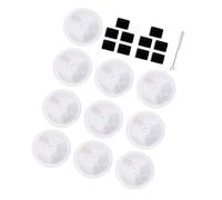 omiinitio Lot de 5/10 filtres à charbon en PET de qualité supérieure - Filtre de rechange au carbone amélioré pour une maintenance facile - Avec filtres micropores à haute densité