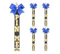 omiinitio Lot de 5 porte-clés à thème juble - Accessoires - Broche ruban - Pendentif pour équipe et fête d'amitié - Cadeau de jubilation pour les sportifs
