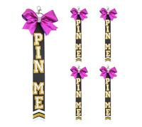 omiinitio Lot de 5 porte-clés à thème juble - Accessoires - Broche ruban - Pendentif pour équipe et fête d'amitié - Cadeau de jubilation pour les sportifs